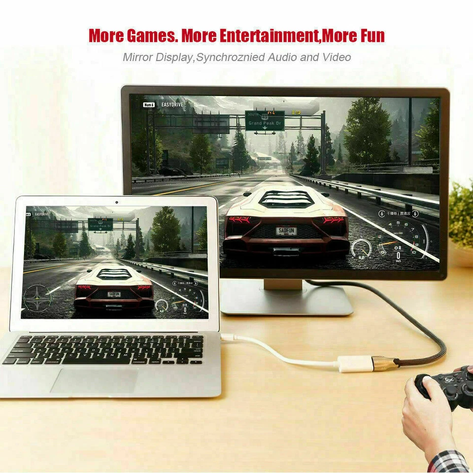 Mini Display Port DP Thunderbolt to HDMI Adapter Cable For Macbook Pro Air Mac - Image 4 of 4