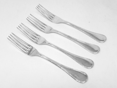 Set of Four CHRISTOFLE France Chrisotel Pastorale Silverplate