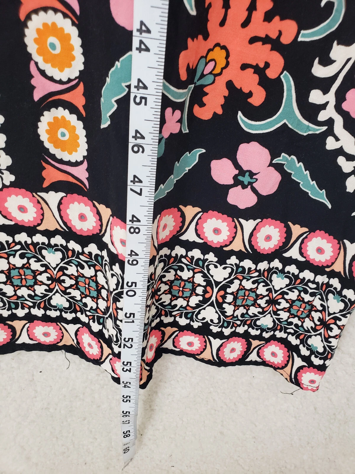 PALM ANGELS Abito donna Vince Camuto grande muticolo rayon spaghetti manica cambio maxi boho