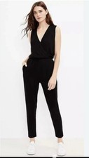 Lou  Grey Black One Piece romper Jumpsuit V neck Pockets Size S Party Bodycon