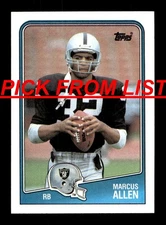 1988 Topps Football #200-396 EX-MT/NM Pick From List ALL PICTURED zz5