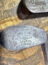 Vintage Hickory Golf Club Pair. Jas Maiden  Tom Stewart Pipe Mark