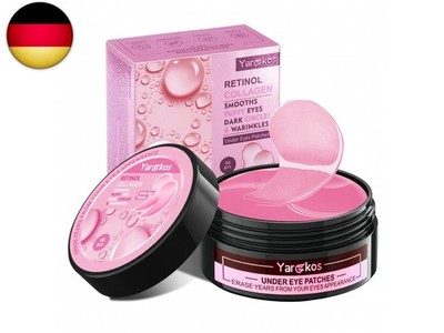60 Pcs Rosa Deep Hydration Feuchtigkeitsspendende Eye Pad Mask, Pink Kollagen