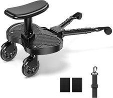 Buggy Board mit Sitz, Universal Buggy Board zum Stehen und Sitzen, Kiddy Boa