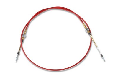 80506 B&M Performance Shifter Cable - 6-Foot Length Double Threaded Ends - Red