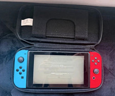 Nintendo Switch Handheld Console Neon Red/Blue Joy-Con with Carry Case