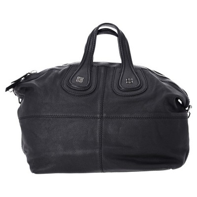 Givenchy - Black Goatskin  Nightingale  Large Satchel Handbag