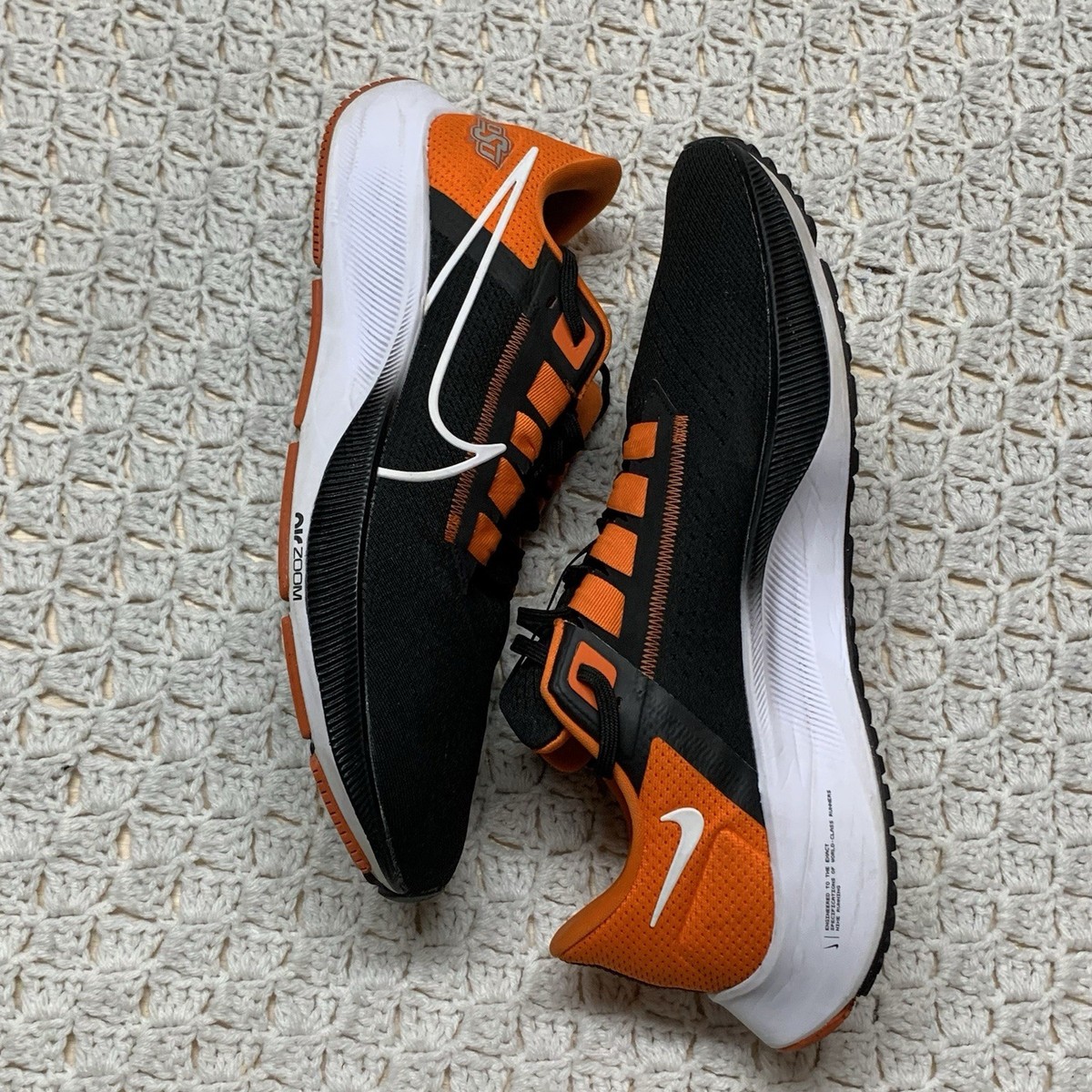 Nike Air Zoom Pegasus 38 OSU Oklahoma State Running Shoes 