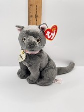 Ty ( Arlene ) 2004 Gray Beanie Baby Cat From The Garfield Movie With Collar
