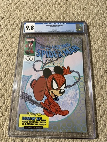 Amazing Spider-Man #35 CGC 9.8 Disney 100 Sciarrone AMS 300 Mickey Homage 006