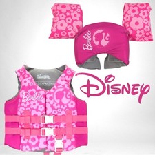 DISNEY Barbie Kids Swim Vest and Swim Trainer Child 33-55 lbs 
