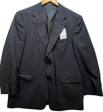 Austin Reed Mens Preppy Wool Blazer Sport Coat Long Sleeve Size 42S Dark Gray