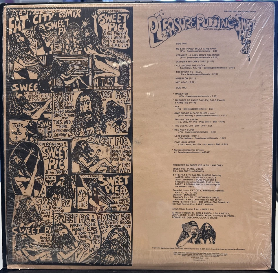 Sweet Pie - Pleasure Pudding - ESP Disk LP VG FOLK PSYCH STEREO SHRINK 1972 - Image 4 of 4