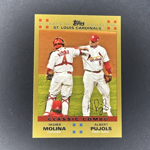 Yadier Molina / Albert Pujols [Gold] #329 2007 Topps card
