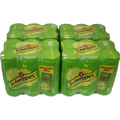 Schweppes Lemon 4 Pack á 6 x 0,33l eingeschweißt (24 Dosen Zitrone)