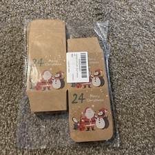 24pcs Christmas Kraft Paper Gift Box Holiday Themed Candy Mini Packaging Boxes