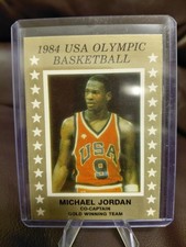 1984  MICHAEL JORDAN USA BASKETBALL OLYMPIC ROOKIE CARD! RARE!!