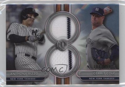 2024 Topps Tribute Dual Relics Players 104/199 Anthony Rizzo Gerrit Cole 13cy
