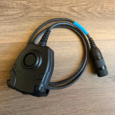 3M Peltor FL5601-02 Push to Talk / PTT, w/ 6 Pin Connector and Clip (COMTAC)