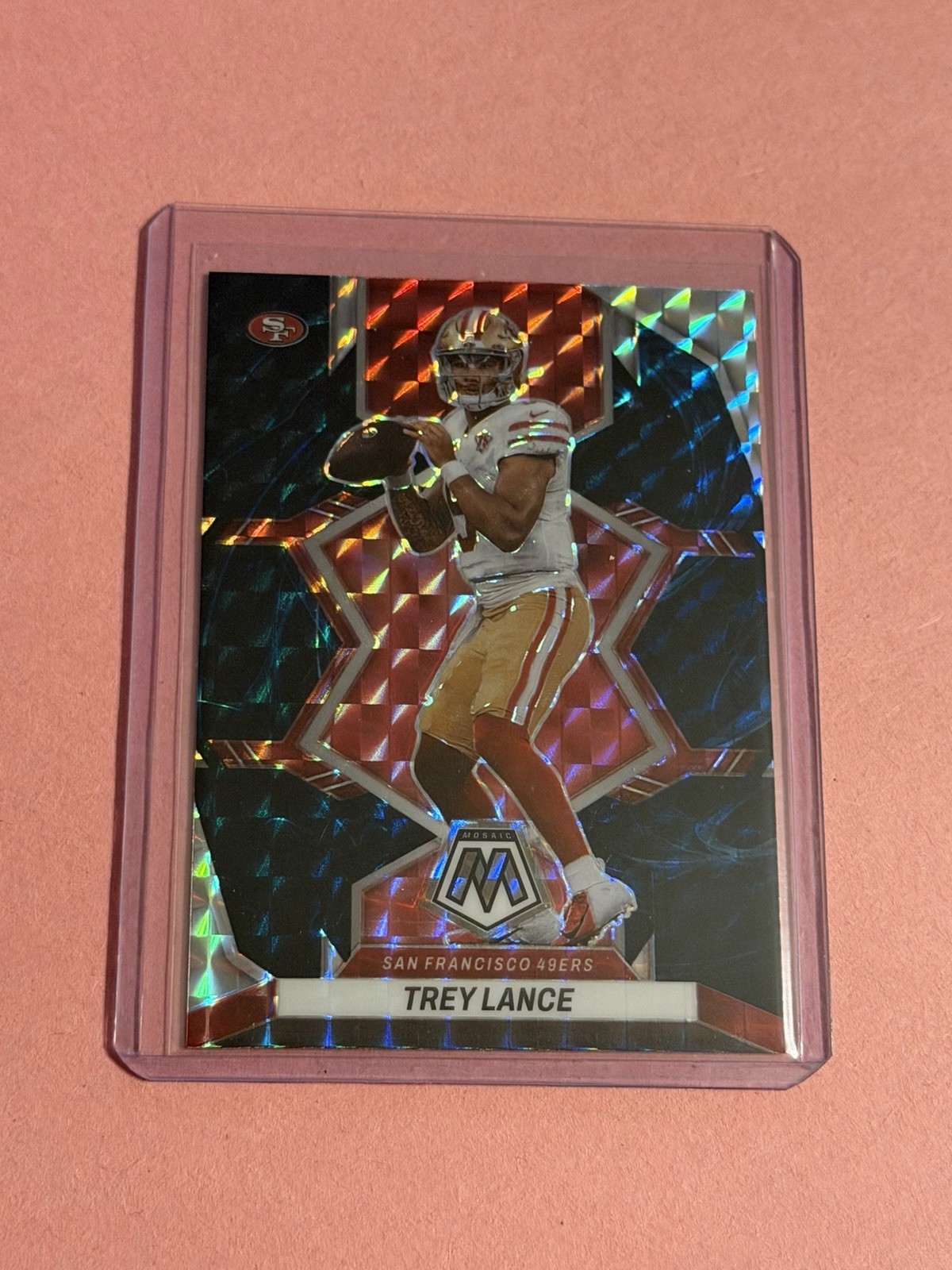 2022 Panini Mosaic Trey Lance #175 Genesis Case Hit San Francisco