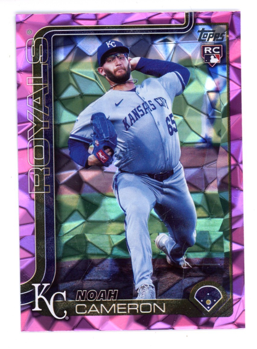 2025 TOPPS UPDATE Diamante PINK FOIL NOAH CAMERON RC # US65 KANSAS CITY ROYALS
