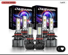 FOR CADILLAC SRX 2004-09 6x 6500K LED Headlight Bulbs High Low Beam Fog Light