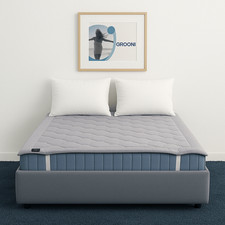 Earthing Grounding Plush Sleeping Bed Mat - Queen - Grey - 80" x 60"