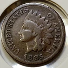 1885 Indian Head Cent - VG **Semi-Key: 11,765,384 Minted** (Lot #1)