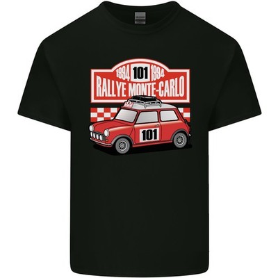 Gildan Rallye Monte Carlo Mini Rally Car Kinder T-shirt 100% Baumwolle