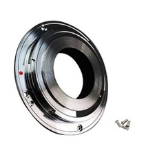 Silver EF-S to EF Metal Bayonet Mount Adapter For Canon EOS Series With EF Mount