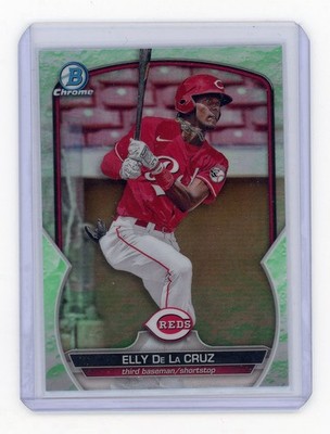 2023 Bowman Chrome Elly De La Cruz Lunar Glow Green Refractor #BCP-65