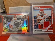 2024 Donruss Jersey #CJO Chris Jones,2025 prizm Lockdown #6 Lot Card Lot