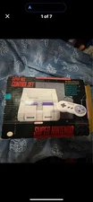 Super Nintendo SNES Console Like NewComplete CIB Matching Serial *SeeDescription