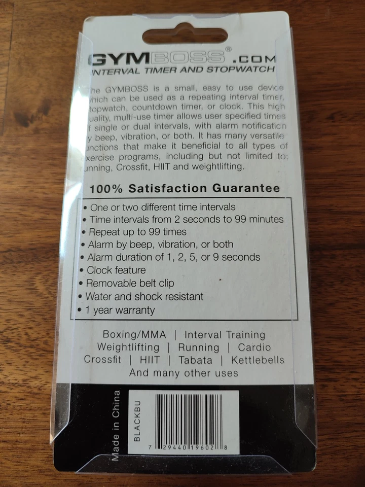 Gymboss Interval Timer - Stoppuhr - Training - Boxen - Crossfit - Neu - Bild 2 von 2