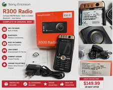 Sony Ericsson R300 Radio Vintage GSM Mobile Phone w/ Box Charger Accessories Rar