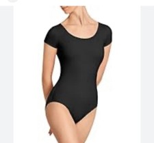Stelle Black Leotard Bodysuit Short Sleeve Size 120 Girls 6/7