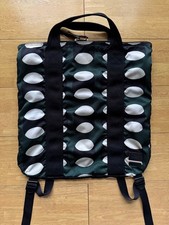 Autentica borsa tote Marni x Porter 2 vie nylon verde e bianco elegante uomo donna