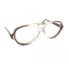 American Optical AO Flex-Fit Vintage Brown Aviator Eyeglasses Frames 145 USA