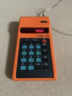 DDR Taschenrechner RFT konkret 100 – Vintage Kult – OVP & Anleitung – sehr gut