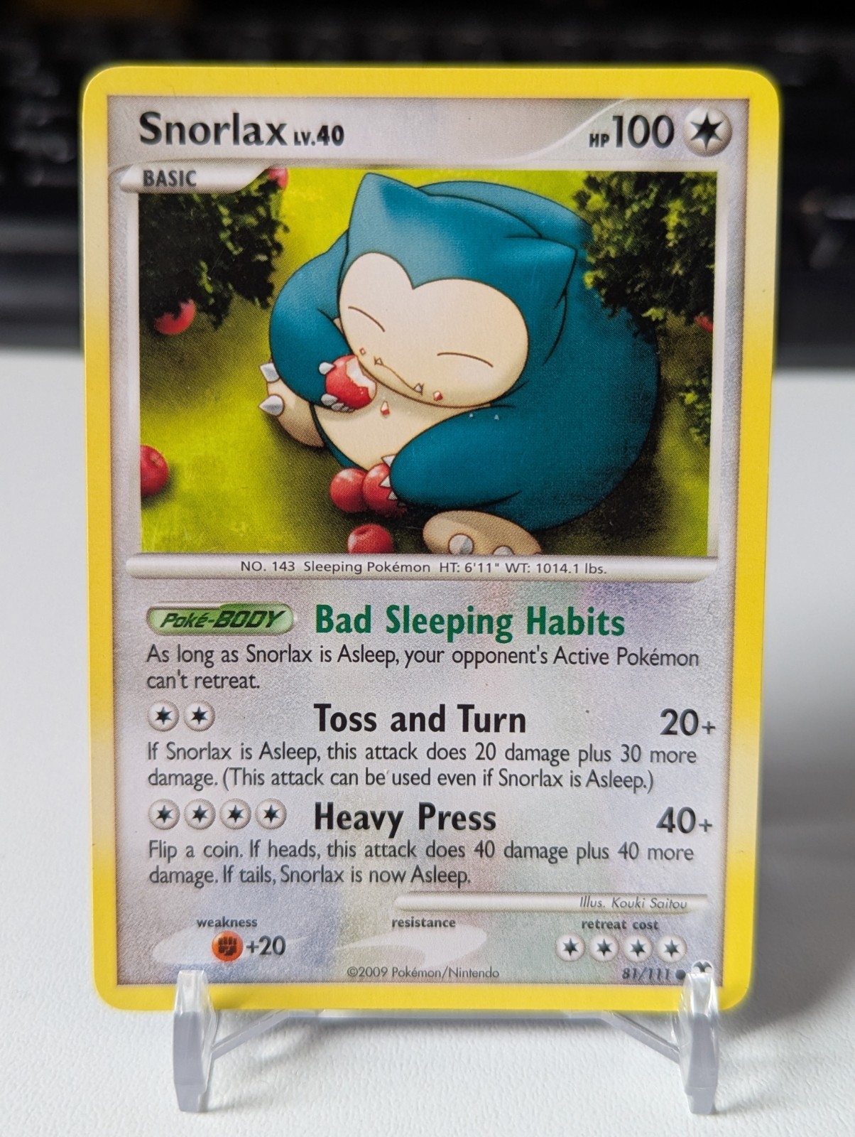 Snorlax 81/111 - Pokemon TCG - 2009 Pokemon Rising Rivals LP