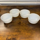 Anchor Hocking Fire King White Milk Glass Custard Cups 6oz Ramikin #434 Set 4