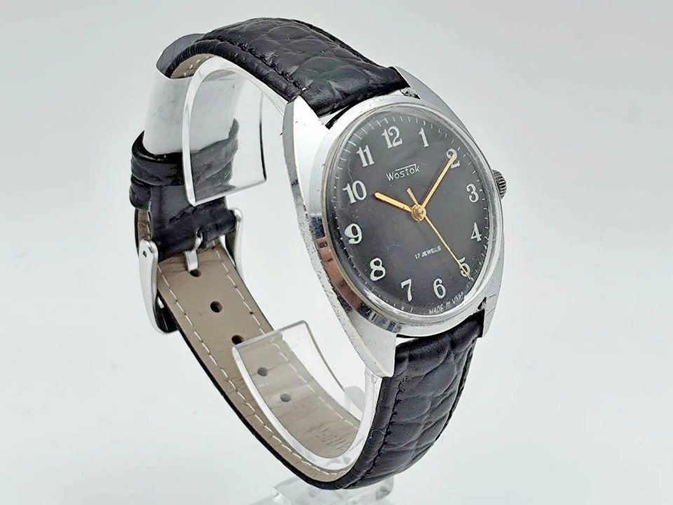 Reloj Pulsera WOSTOK 2409 Soviético Vintage 17 Joyas Vostok URSS Reloj Reparado Foto 3 de 4