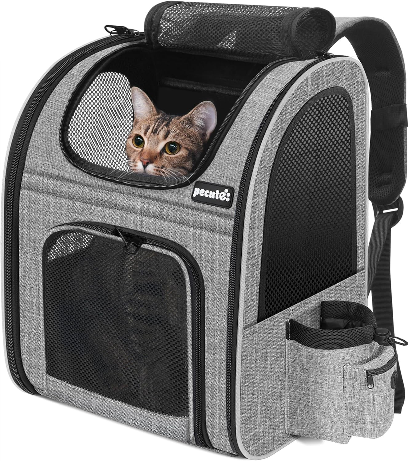 Zaino Trasportino Cani e Gatti Traspirante - Zainetto Portatile Comfort