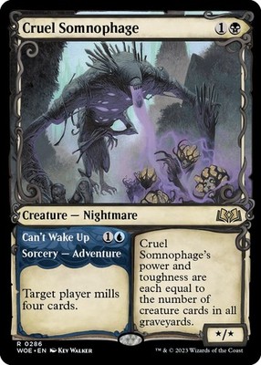 Cruel Somnophage (Showcase) - 286 - NM - Wilds of Eldraine