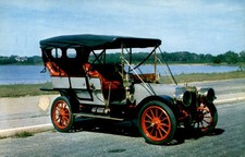 1907, Ford Model K, Touring Car, Henry Austin Clark Jr., Antique Postcard
