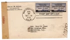 #928 Toward United Nations 1945 First Day Cover FDC Censored WWII to Mexico