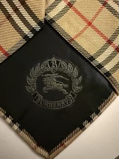 VINTAGE TIE BURBERRY NOVA CHECK 100 Silk Plaid RARE Necktie BEIGE
