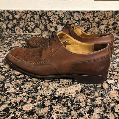 Sz 9M - MEZLAN Alberti Genuine Ostrich Men display picture 3