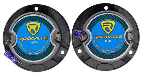 (4) Rockville RT5 2.8" Aluminum Car/Pro Tweeters w Titanium Diaphragm+Kapton VC - Picture 8 of 11
