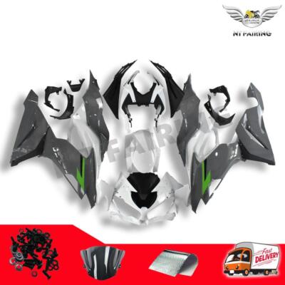 Fu Injection Grey White Fairings Fit for Kawasaki 2019-2020 636